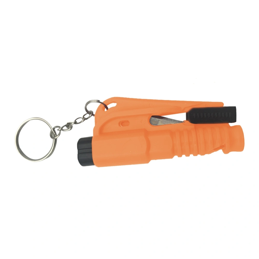 3 in 1 Tool Outdoor Safety Hammer Window Breaker Cutter Survival Whistle Emergency Orange