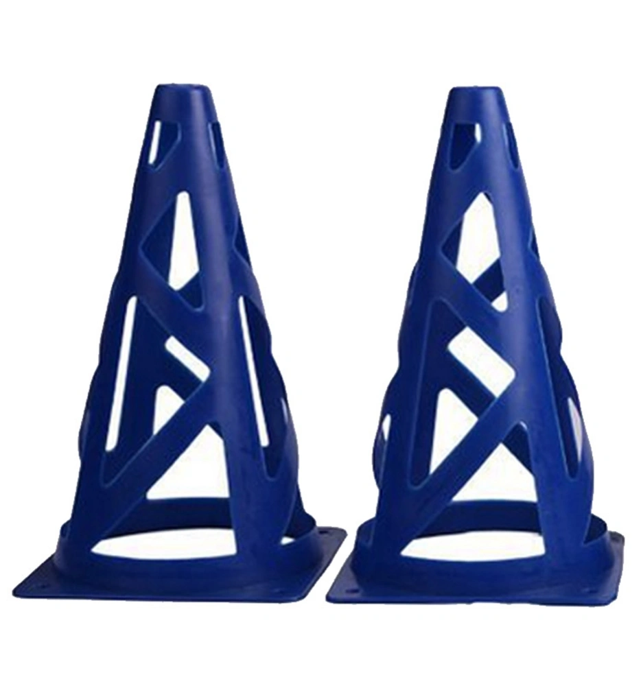 Outdoor Sports Hollow Marker Cones Football Skating Practice Training Traffic Barricade (Blue)