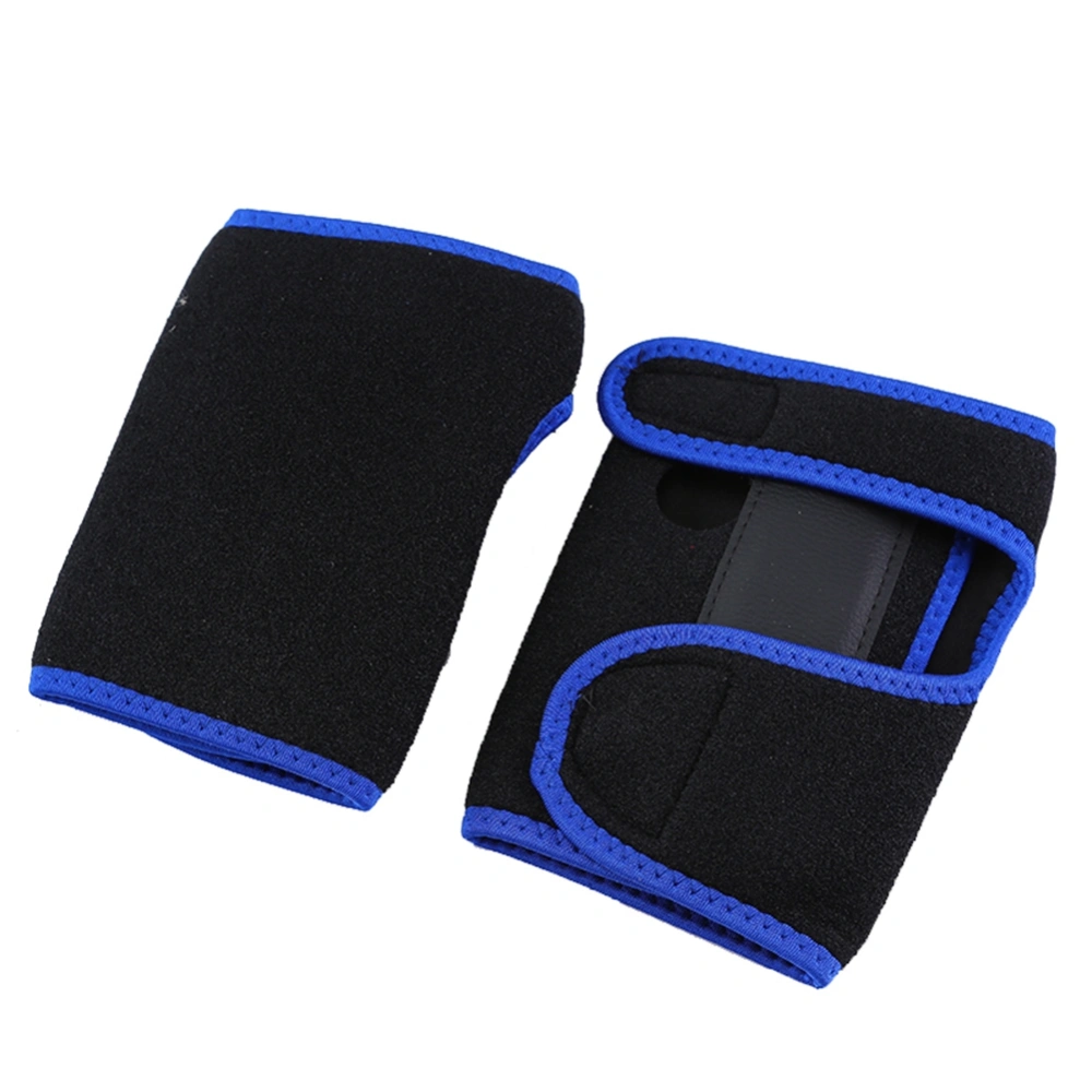 Sports Wrist Palm Wraps Bandage Weightlifting Wristband Hand Support Protector (black&blue L)