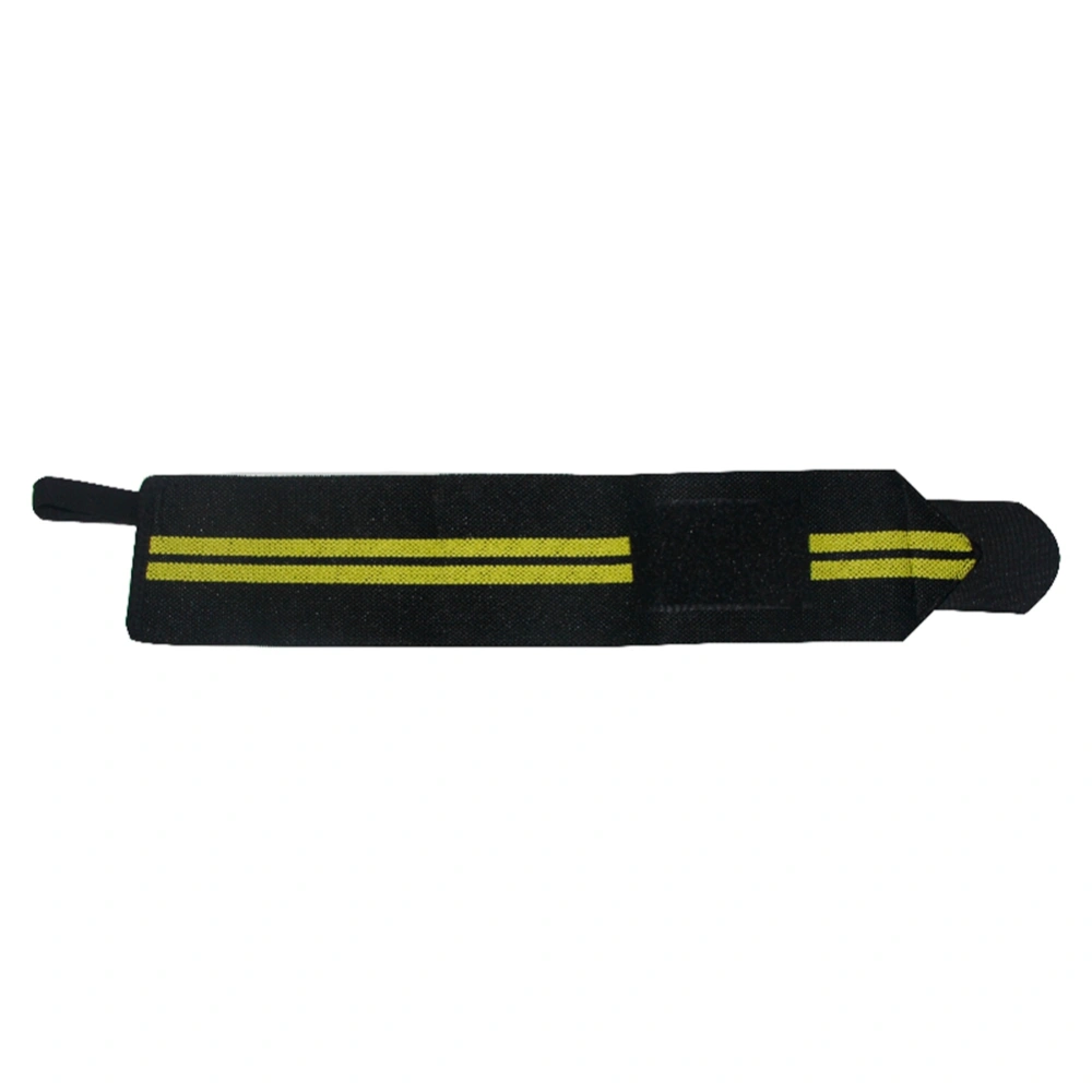 1 Pcs Weight Lifting Wrist Wraps Thumb Support Straps Gym Winding Wrist Brace(black&yellow)