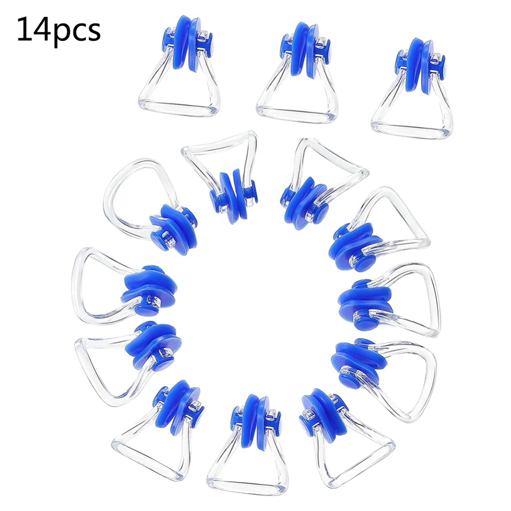 14Pcs Diving Nose Clip 3.5x2.7x1.5cm Professional Swimming Nose Plug for Men Women