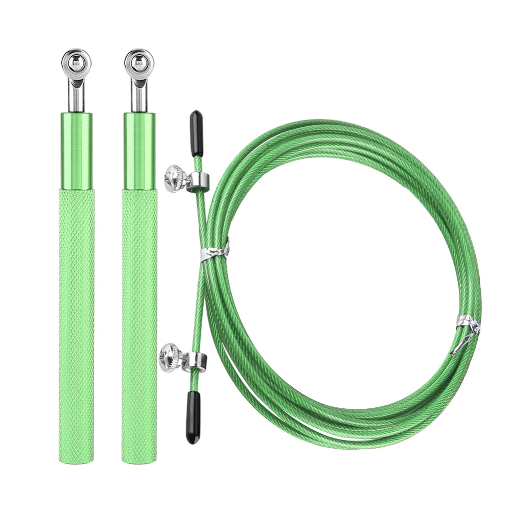 Aluminium Alloy Handle Speed Jump Skipping Rope Sports Training Equipment(Green)