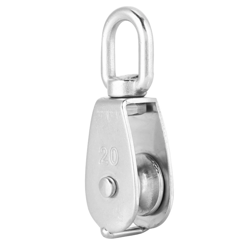 304 Stainless Steel Swivel Pulley Heavy Duty Hardware for Wire Rope (m20)