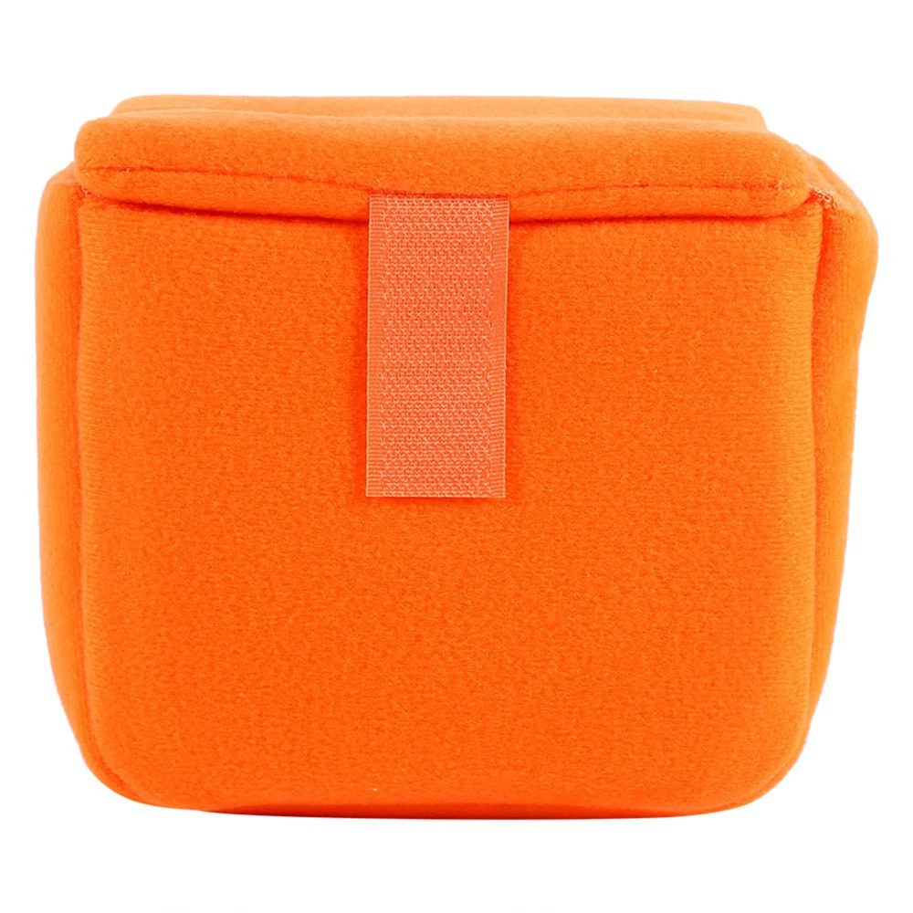 Camera Insert Bag Inner Case Bag Shockproof Padded Partition Protective Bag(orange)