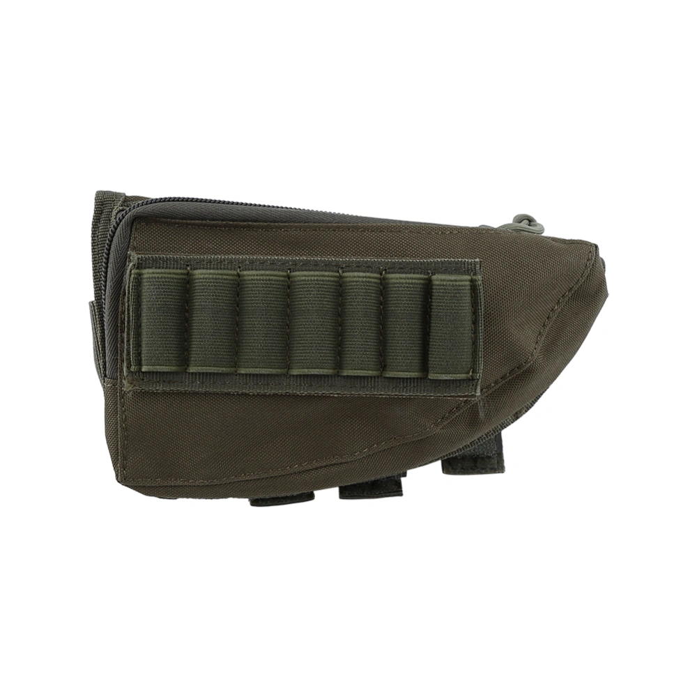 Multifunctional Shotgun & Rifle Bullet Pouch Cheek Pad Shell Pouch(Army Green)