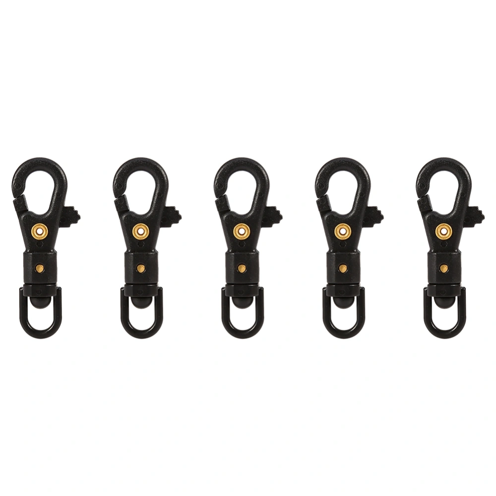 5pcs/bag Outdoor Tactics 360 Degree Swivel Mini Keychain Carabiner Clip Hanging Buckle Hook