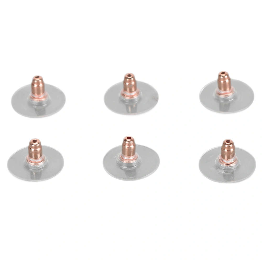 Earring Backs 925 Silver Replacement Secure Locking Studs Backs for Women Girls 3 Pairs Rose Gold