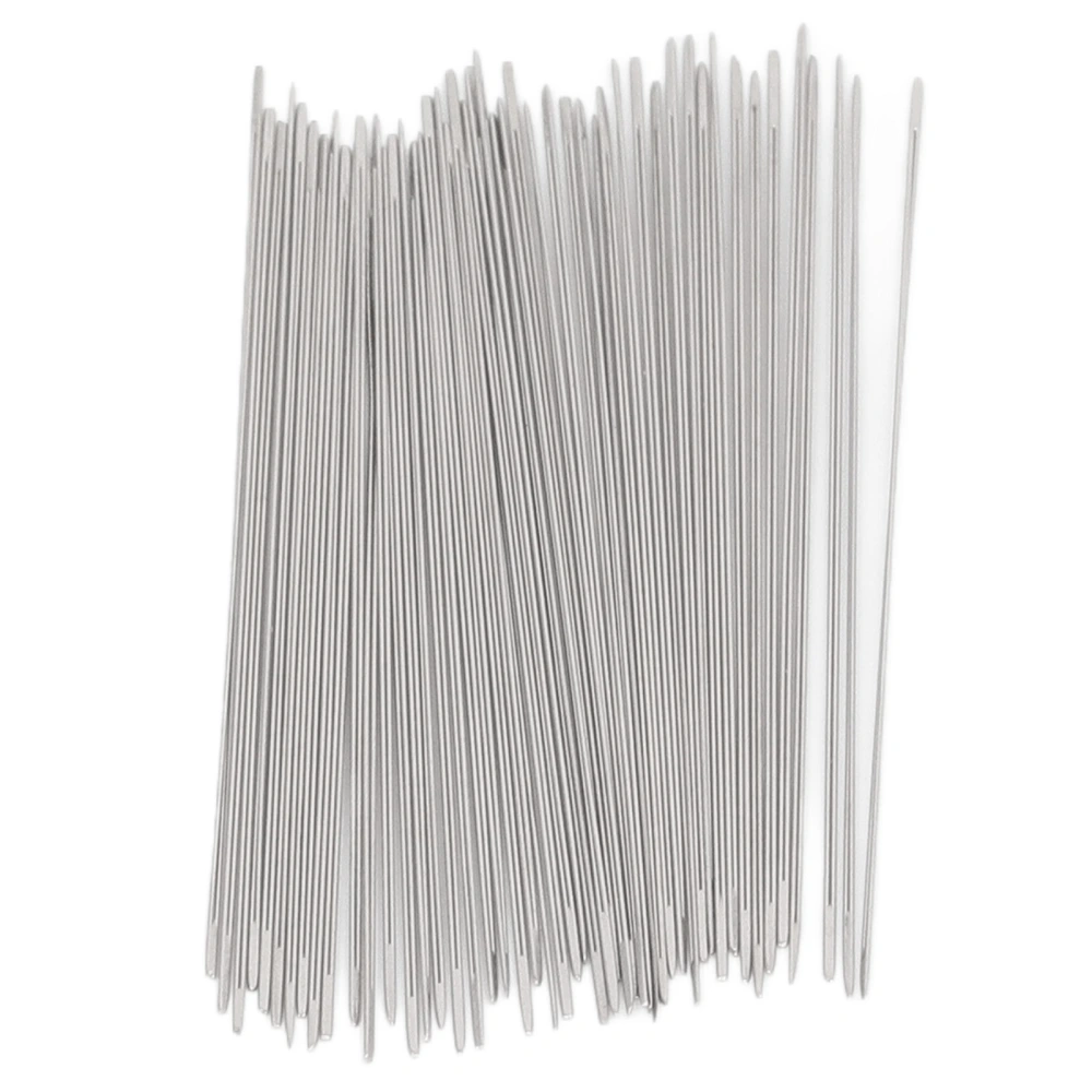 50PCS Large Eye Beading Needles Effective Stable Stainless Steel Beading Embroidery Needles for DIY Jewelry Making