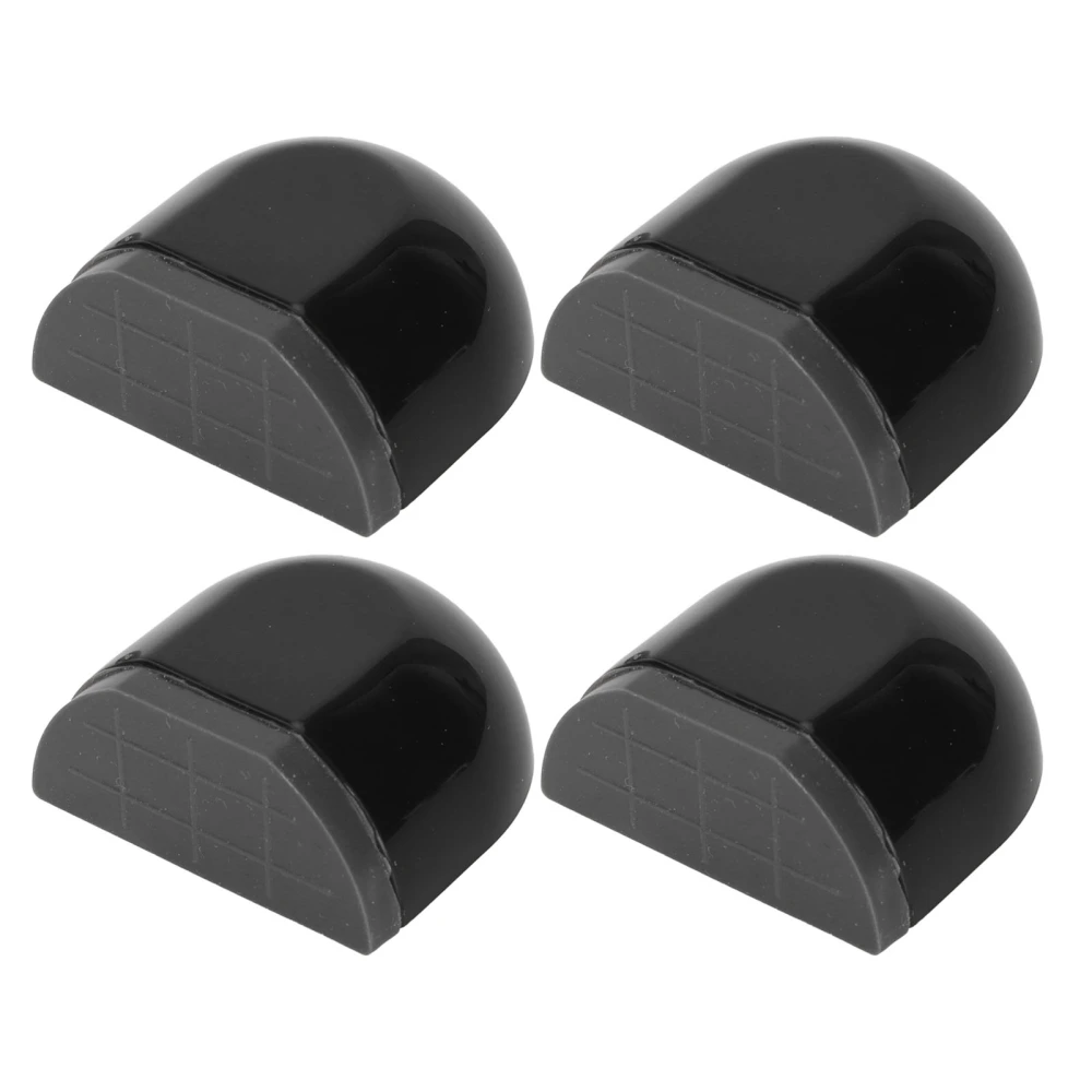 4Pcs Door Stopper Silent Collision Prevention Silicone Floor Door Stop Door Stopper Catch Holder for Bedroom Bathroom Flat Head