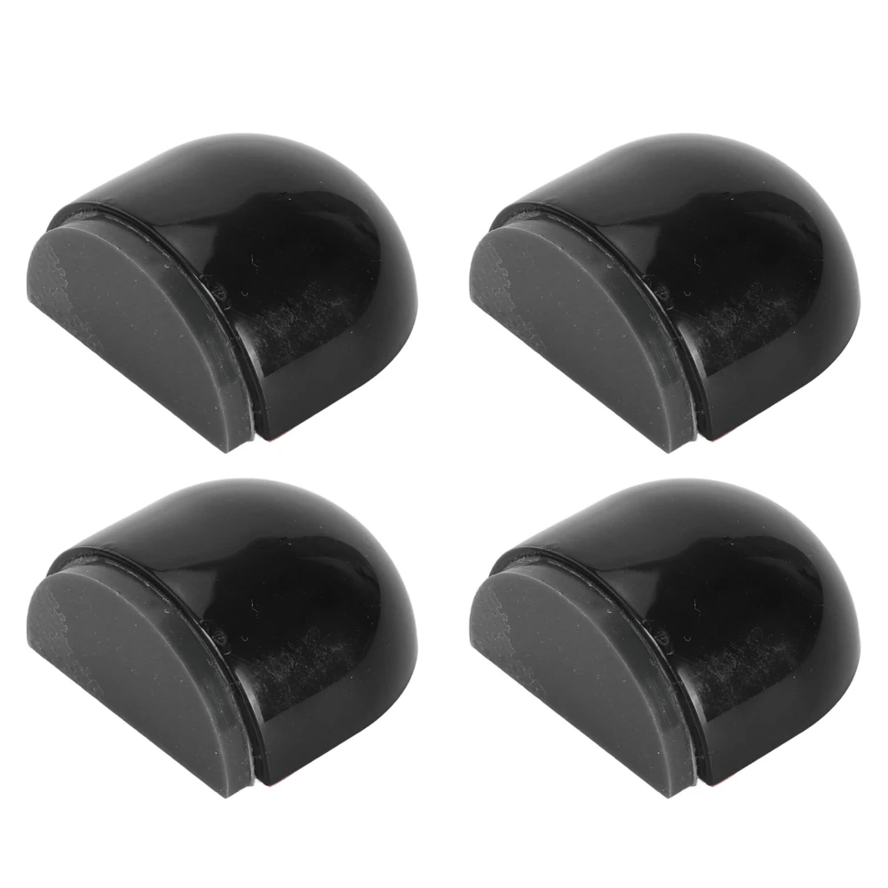 4Pcs Door Stopper Silent Collision Prevention Silicone Floor Door Stop Door Stopper Catch Holder for Bedroom Bathroom Round Head