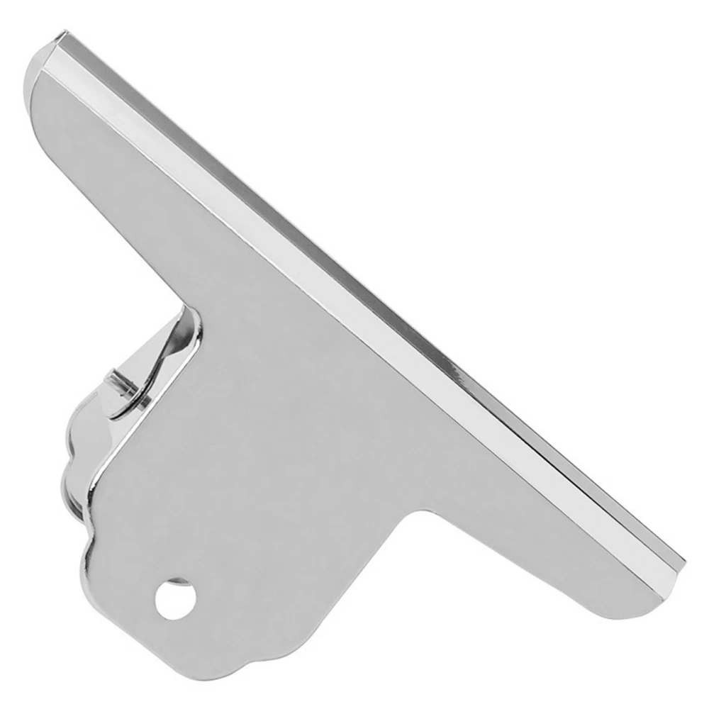 Large Bull Binder Clip 6.3in Wide Stainless Steel Strong Clamping Force Simple Large Hinge Clip for Drawing Office School