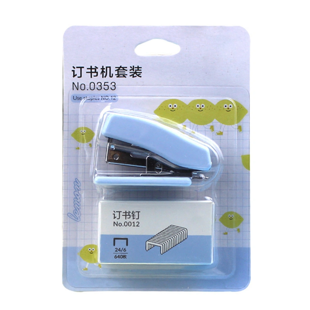 Mini Stapler Set Multipurpose Effort Saving Portable Small Cute Stapler for Office School Home