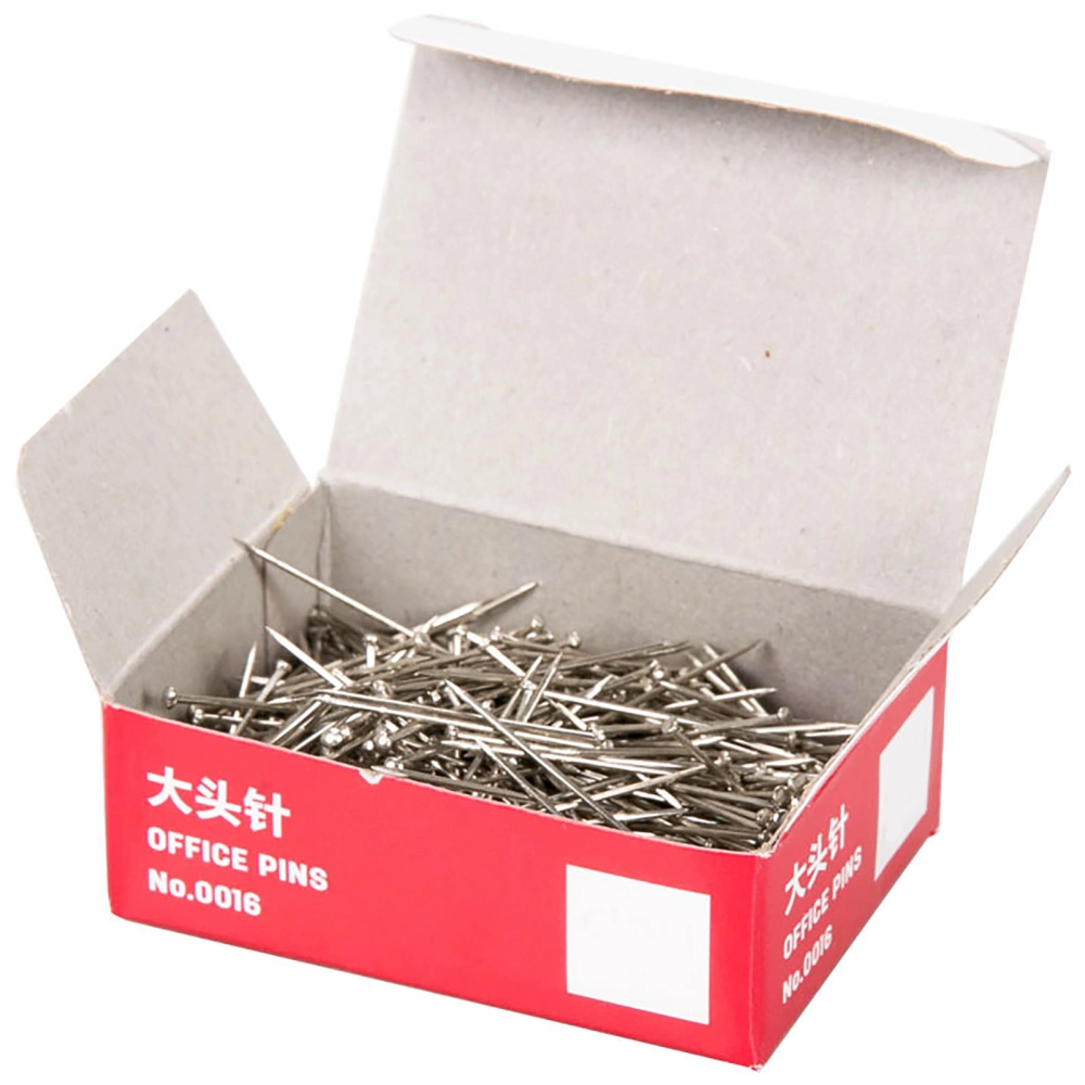 500Pcs Fine Straight Pins Strong Metal Durable Portable Multi Purpose Flat Head Pins for Craft Office Family