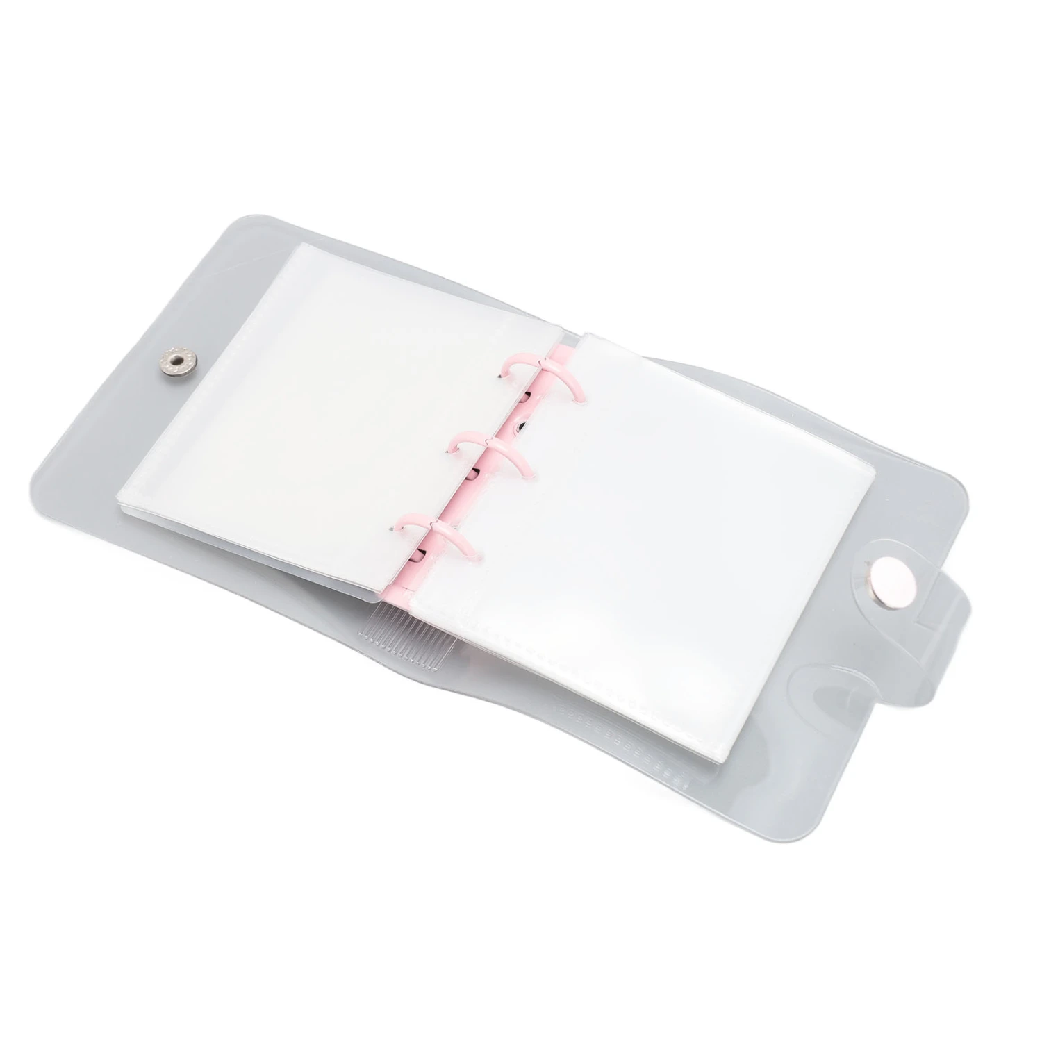 1000 Savings Challenge Binder Multipurpose PVC Reusable Mini Budget Binder with Sticker for Money Management Roseate