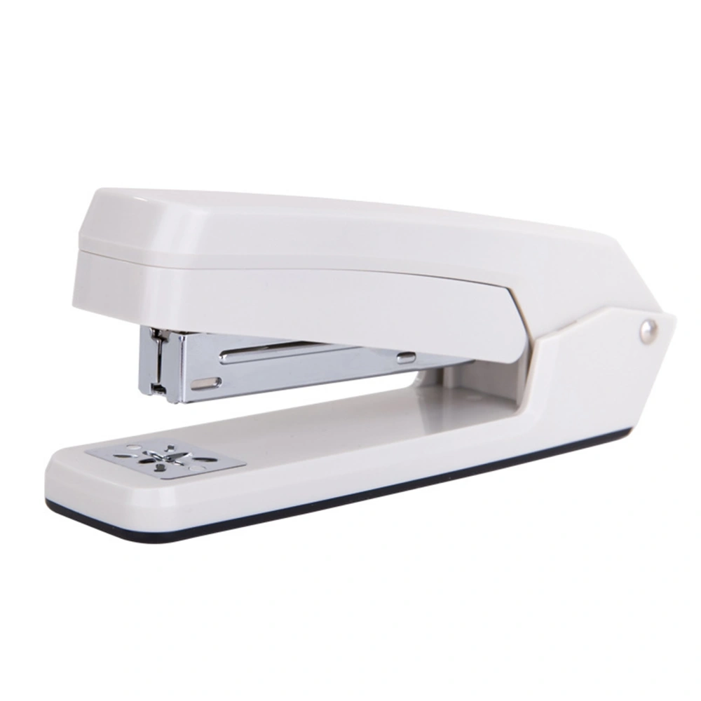 Stapler Rotatable Thickened Stapler Student Desktop Stapler for Home Classtoom Library Office White