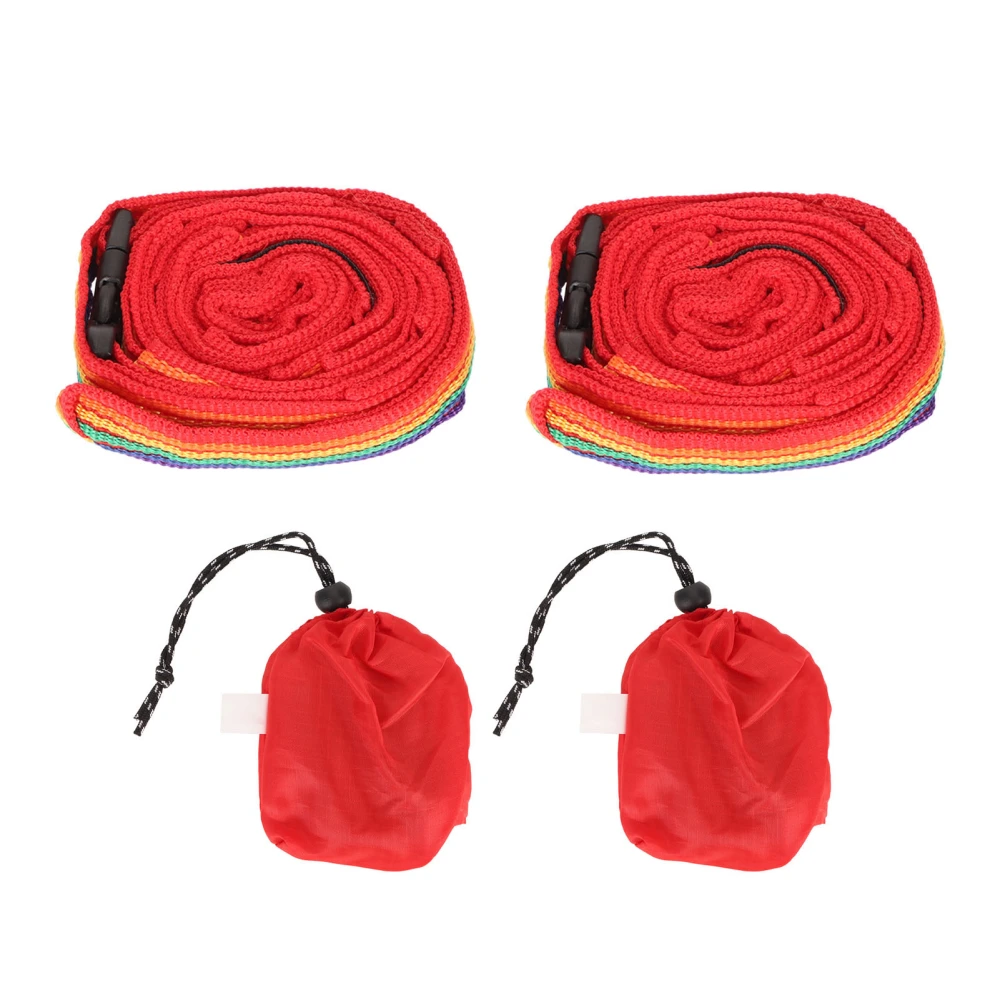 2Pcs Rainbow Nylon Webbing 0.8 Inch Wide 2.1 Yard Webbing Strap for Webbing Bag Handles Bag Strap Tote Bag Webbing Cloth Belt