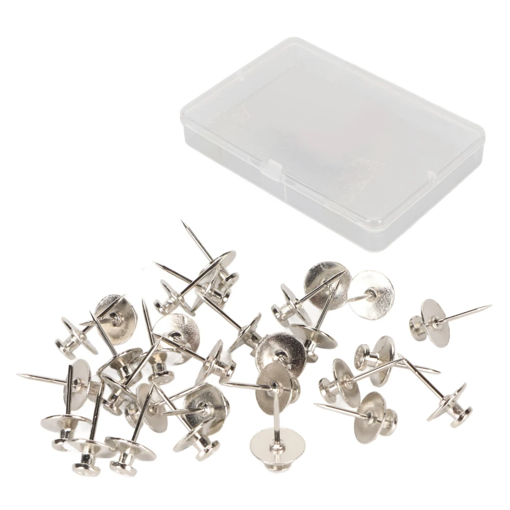 30Pcs Picture Hanging Nails Zinc Alloy Decorative Double Headed Push Pins Hooks Thumbtacks for Wall Hangings Picture