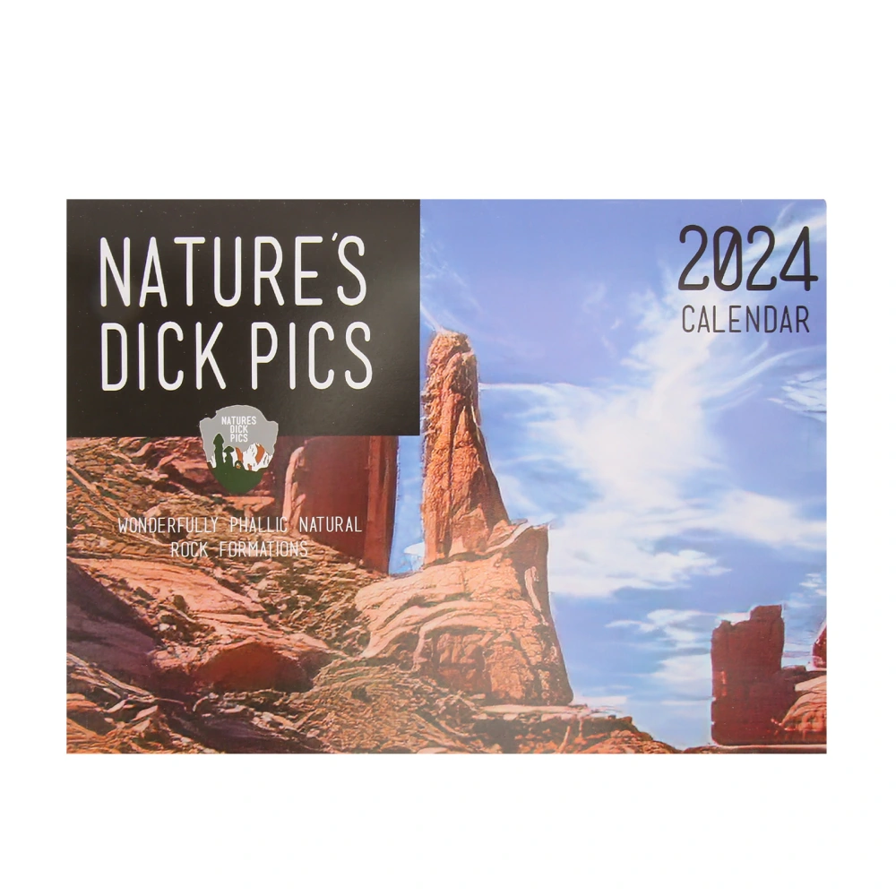 2024 Nature's Dick Pics Calendar Exquisite Humorous Images Hanging 2024 Funny Calendar for Home and Office