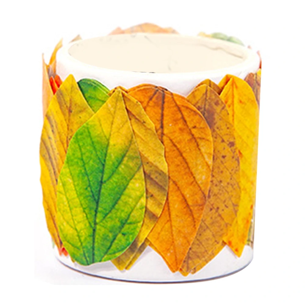 Fall Leaf Tape Stickers Colorful Leaves Decorative Adhesive Masking Tape for Scrapbook Journaling DIY Art Crafts Supplies