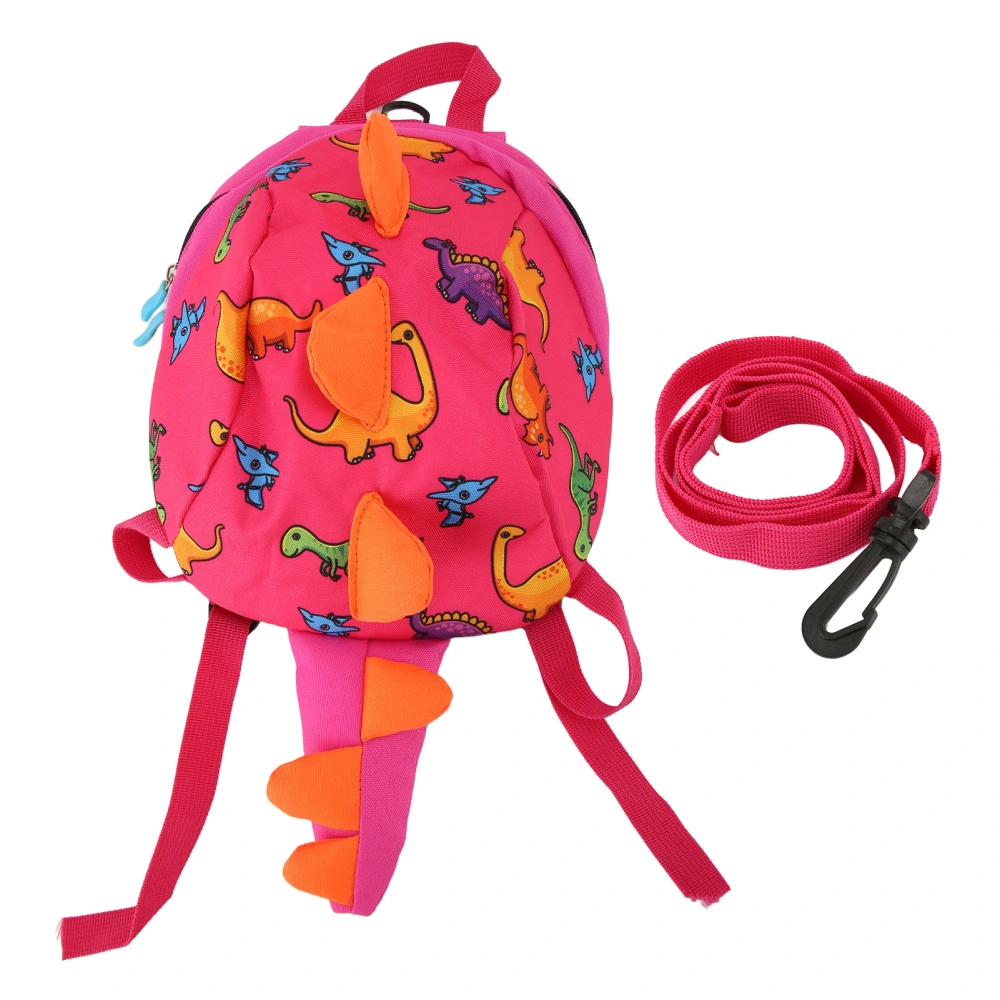 Toddler Backpack Cartoon Cute Dinosaur Prevents Lost Large Capacity Kids Backpack with Leash for Kids 2 to 4 Years Old Pink