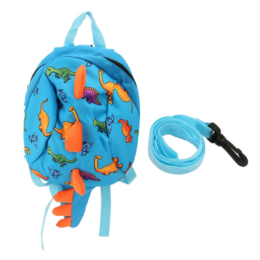 Toddler Backpack Cartoon Cute Dinosaur Prevents Lost Large Capacity Kids Backpack with Leash for Kids 2 to 4 Years Old Blue