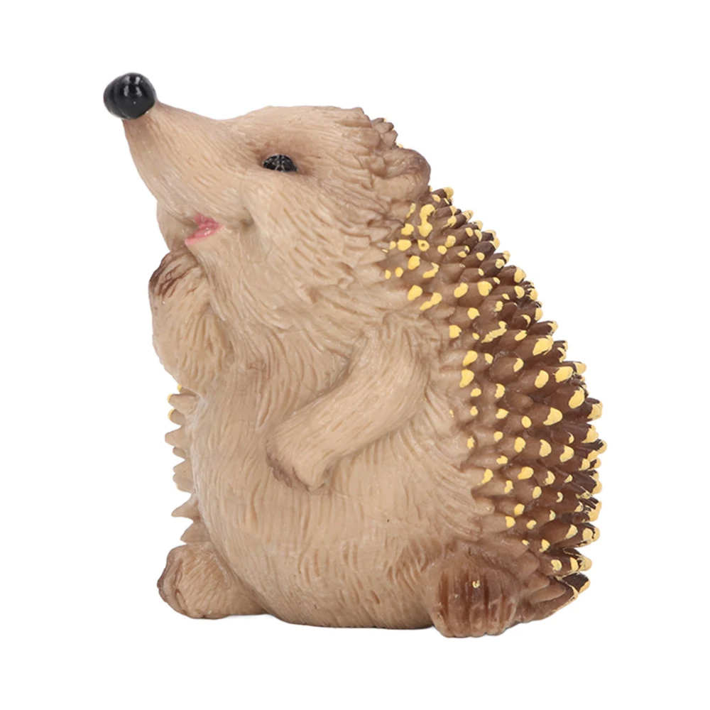 Hedgehog Figurines Simulation Hand Painted Lifelike Realistic Hedgehog Figures Model for Garden Statues Decoration