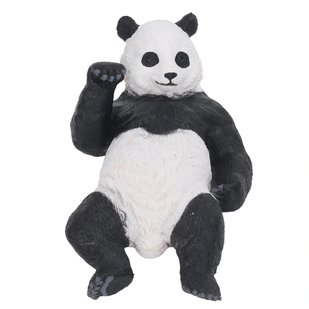 Panda Figure Cute Lying Style Lifelike Rich Details Bright Colors Strong PVC Panda Figurine for Table Shelf Decoration