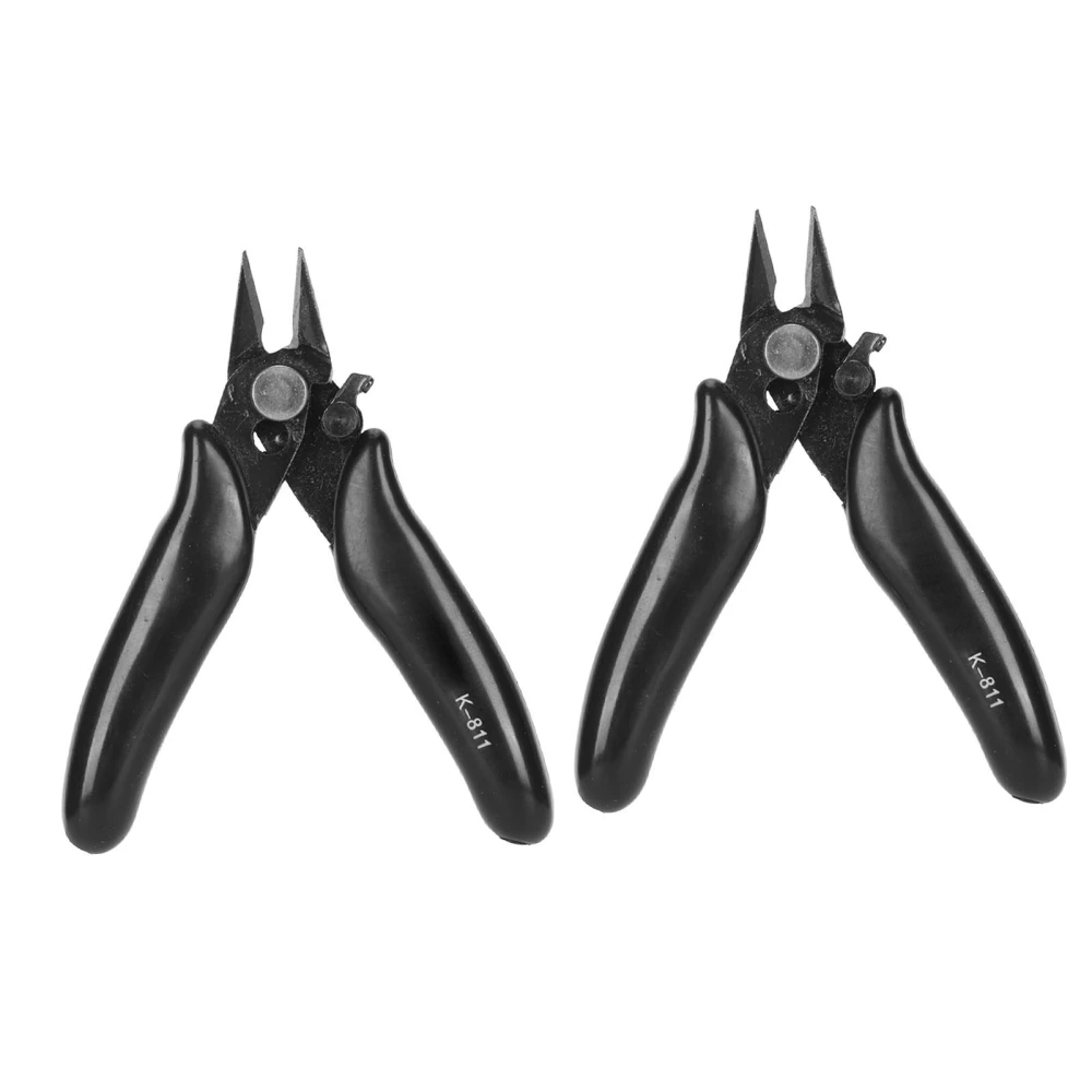 2Pcs Wire Cutter Steel Side Cable Cutting Plier Nipper Flush Cutter for Jewelry Processing