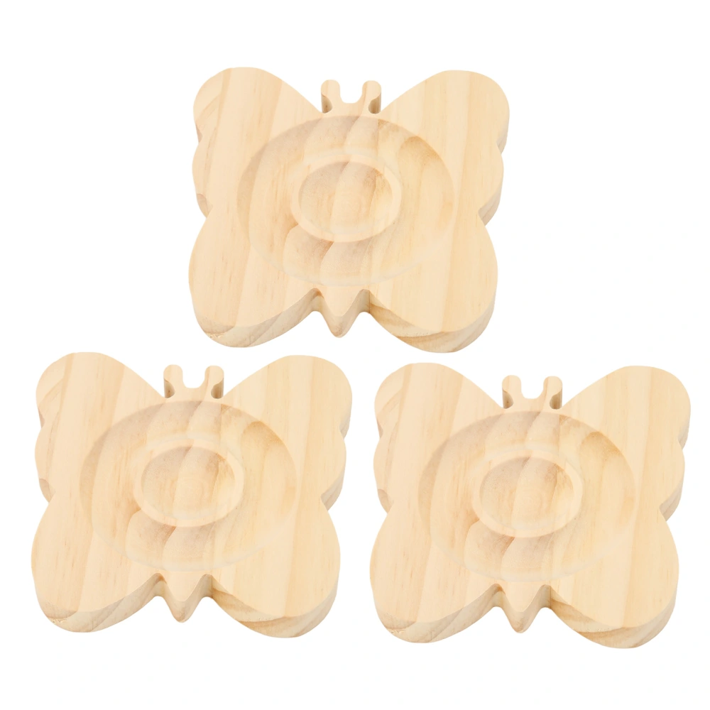 3pcs Jewelry Tray Solid Wood Bracelet Display Tray Decorative Smoothly Bead Bracelet Display Plate