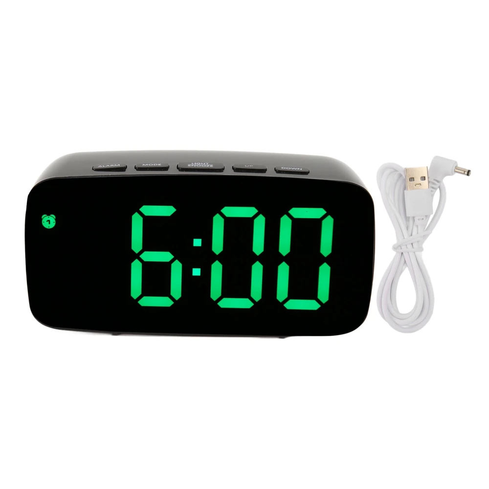 Mirror Clock Large Display Digital Alarm Clock LED Electronic Clock for Bedside Desktop Room