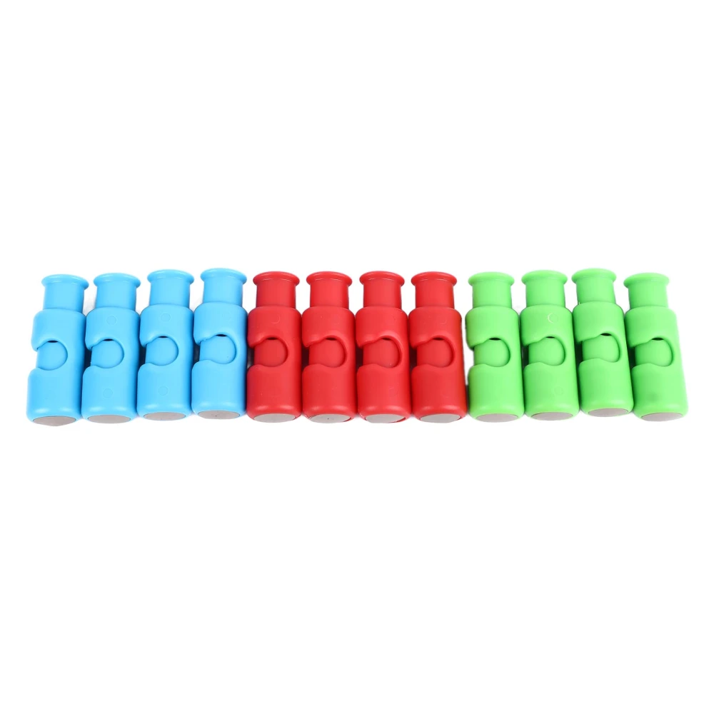 12Pcs Bread Bag Clips Sturdy ABS Plastic 3 Colors Easy Operation Plastic Bag Closure Clips for Home Kitchen Travel