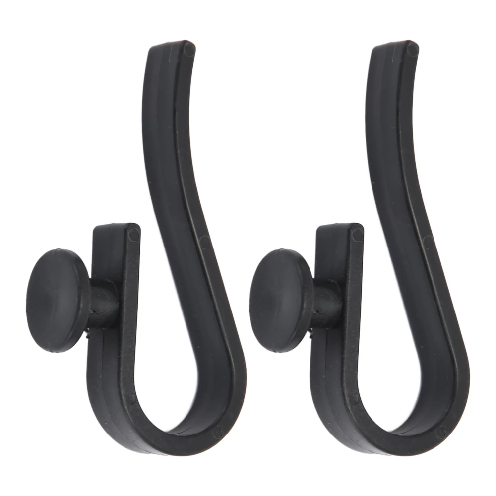 2pcs Beach Bag Hook Multipurpose Prevent Loss Bag Insert Key Holder Clip for Earphones Sunglasses Keychain Black