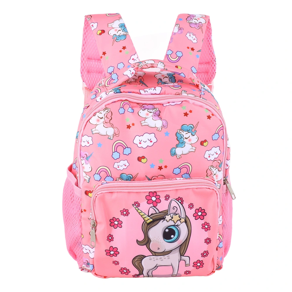 Kids Backpack Large Capacity Breathable Lightweight Cartoon Children School Bag for Girls Pink