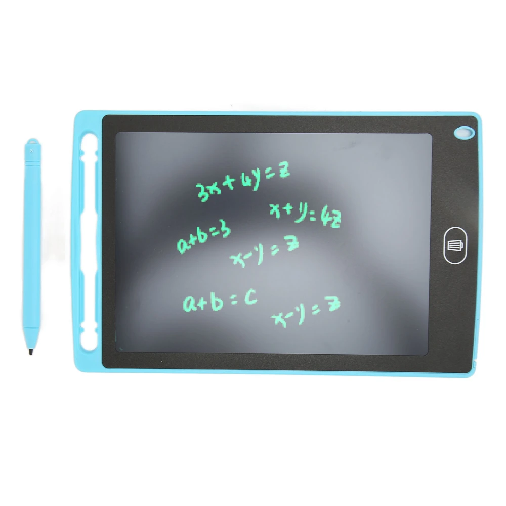 8.5 Inch LCD Writing Tablet Eye Protection Reusable Electronic Drawing Pad Toddler Drawing Board for Kids Light Blue