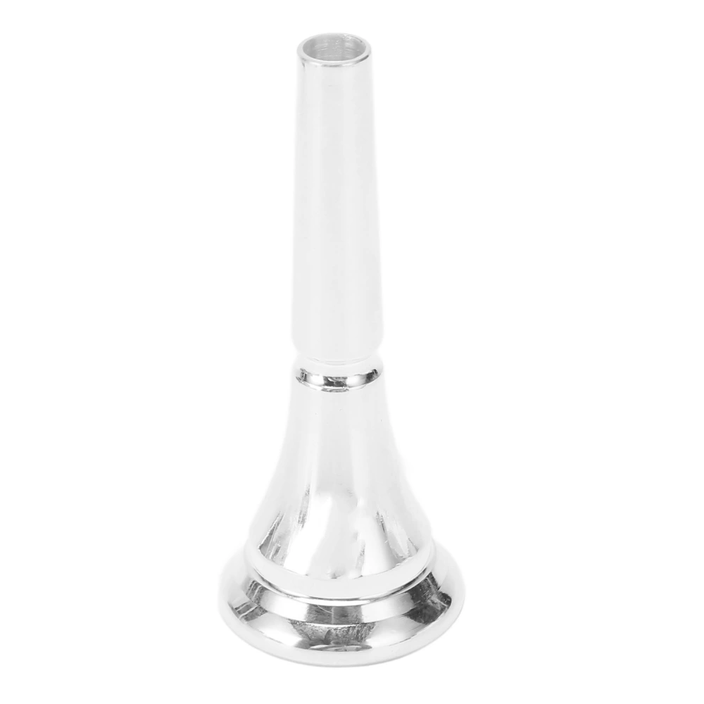 Silver Horn Mouthpiece Professional Brass Standard French Horn Mouthpiece for Replacement