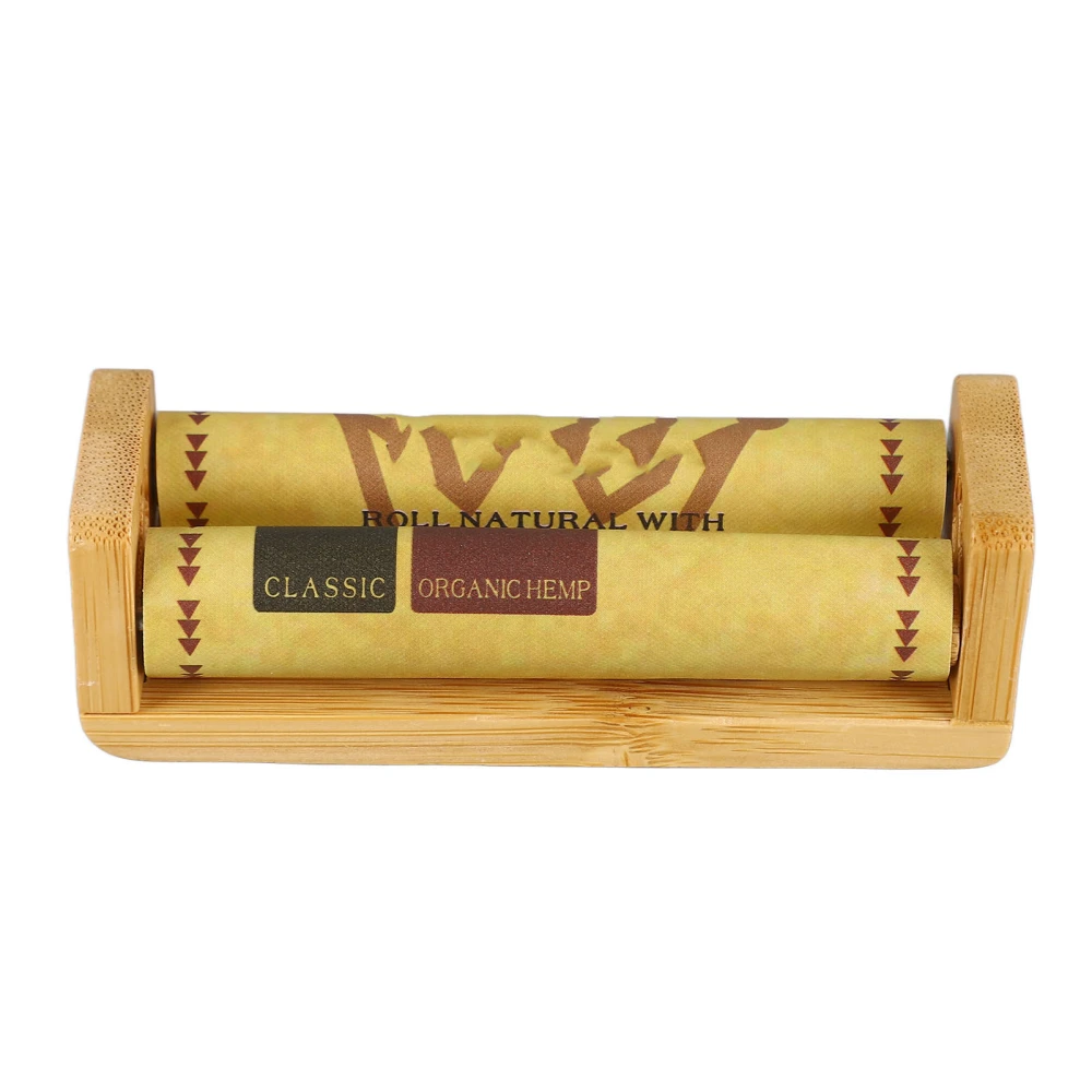 78mm Cigarette Rolling Machine Safe Portable Manual Bamboo Cigarette Roller for Men