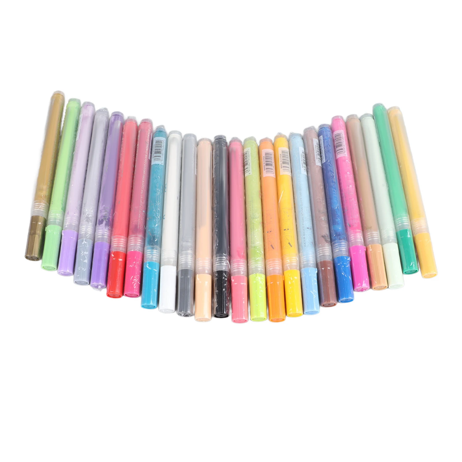 24 Colors Paint Pens Acrylic Markers Set 1mm Tip Accuracy Painting Paint Markers for Wood Ceramic Stone Fabric