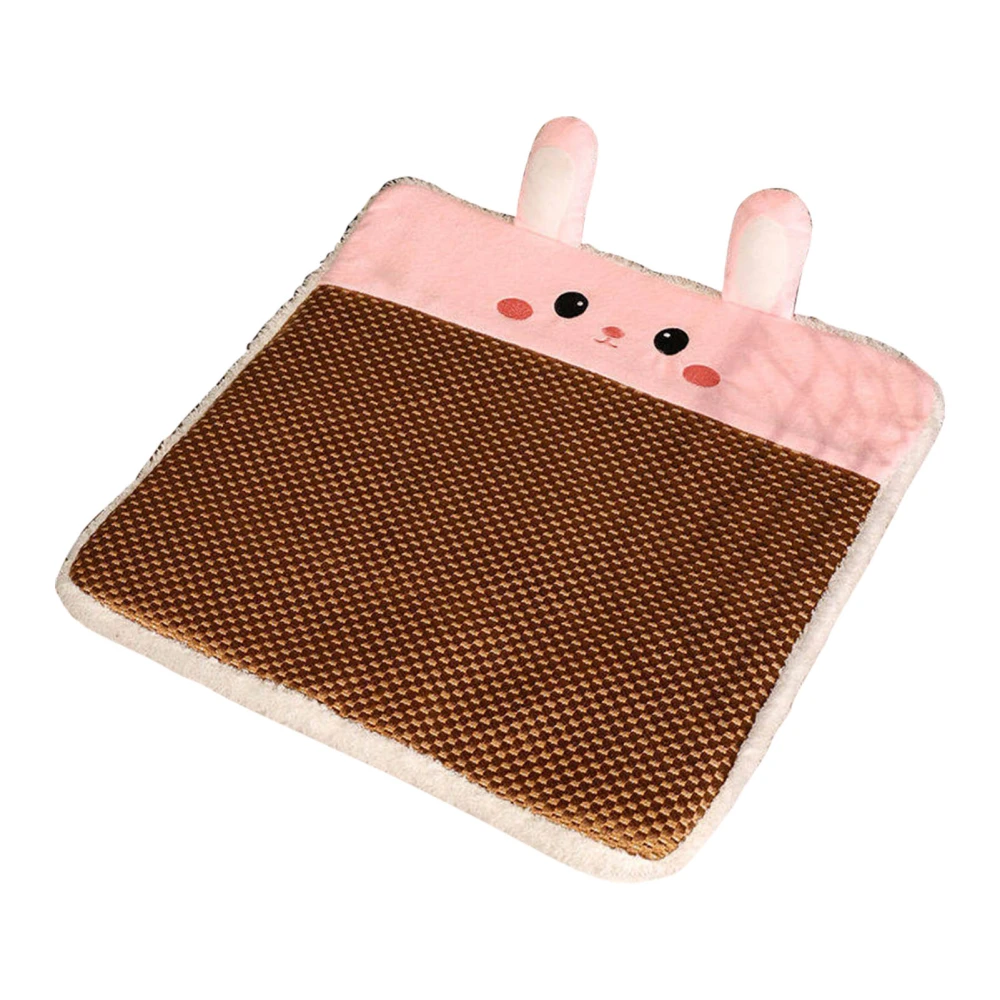 Cartoon Shaped Summer Chair Cushion Comfortable Breathable High Comfort Rattan Mat for Offiice Bunny