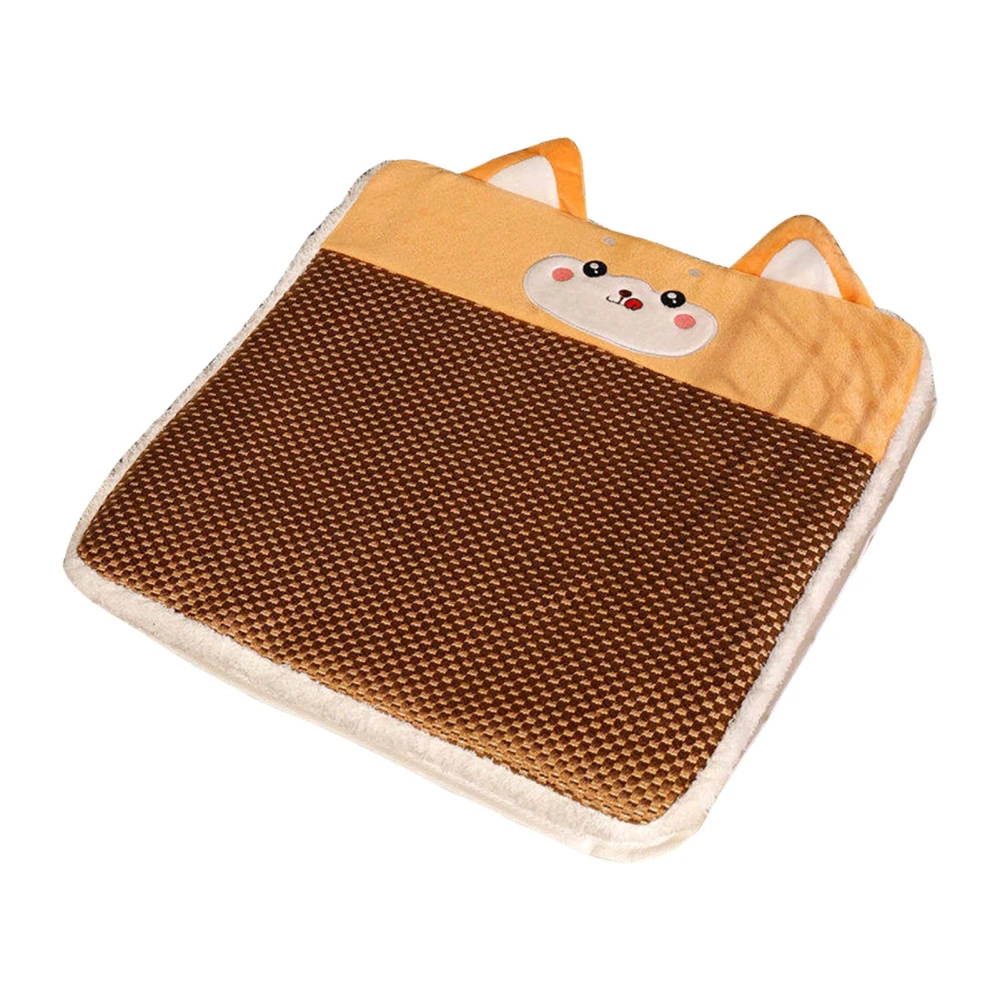 Cartoon Shaped Summer Chair Cushion Comfortable Breathable High Comfort Rattan Mat for Offiice Huskies