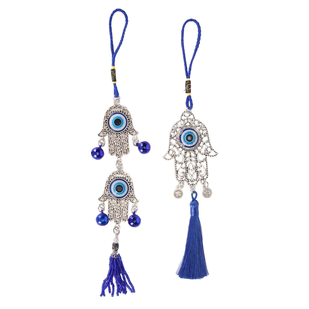 2PCS Blue Eye Hanging Ornament Fashionable Beautiful Exquisite Blue Eye Decoration for Car Home