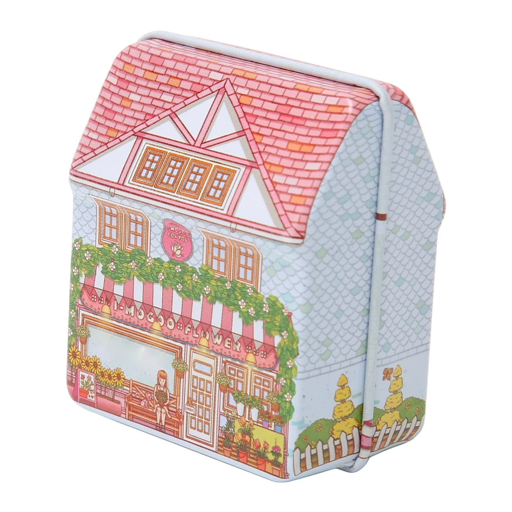 Music Box House Shape Cute Delicate Fine Workmanship Clockwork Tinplate Portable Music Box Gift