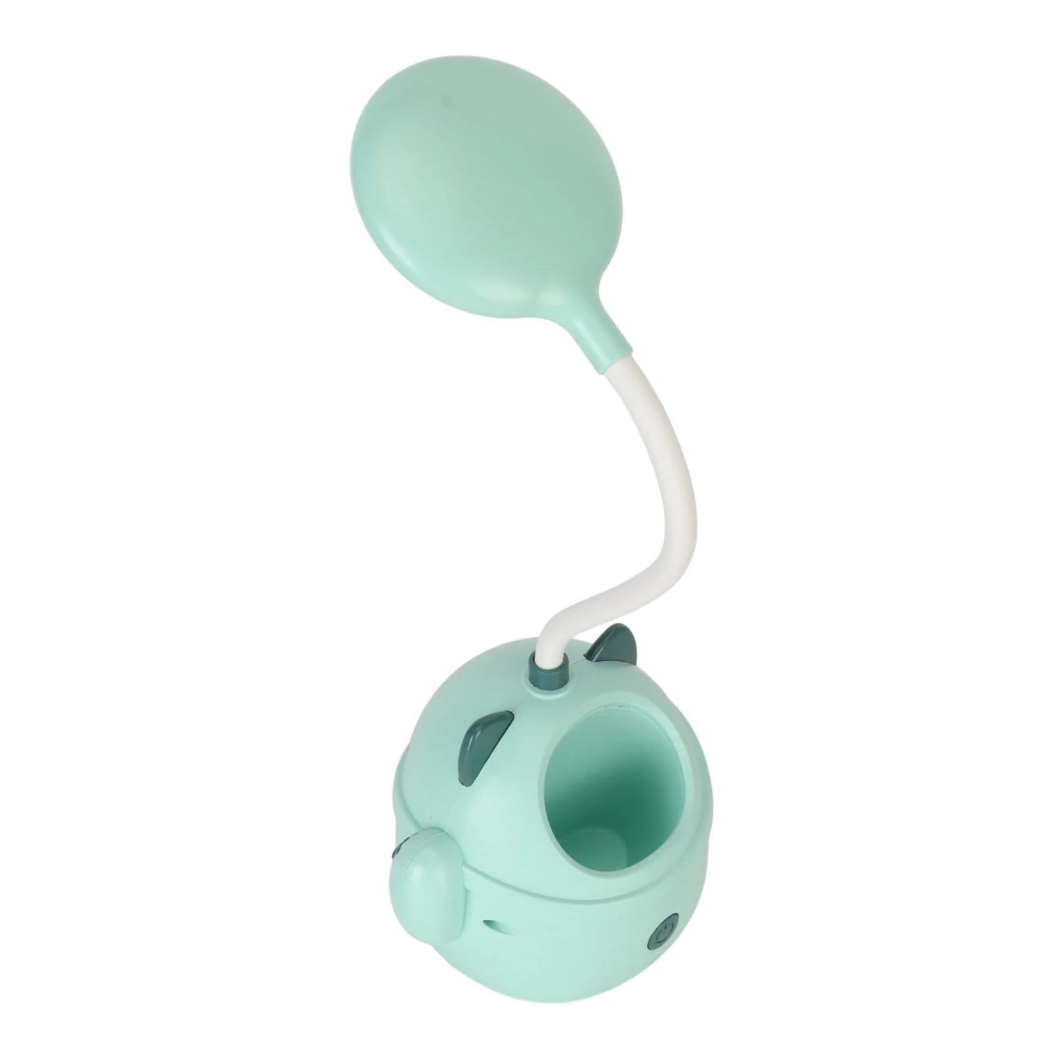 LED Table Lamp USB Charging Gooseneck Reading Light Pen Holder Home Decoration for Office Green
