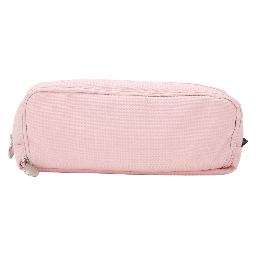 Pen Pencil Case 3 Compartments Canvas Portable Large Capacity Pencil Pouch for Boys Girls School Students