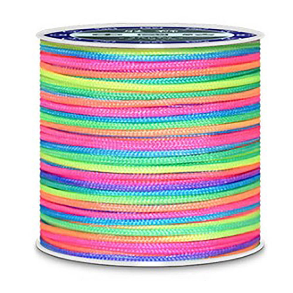 1.0mm Braided Rope Colorful Colorfast High Strength 70 Meters Weaving Thread Chinese Knotting Cord