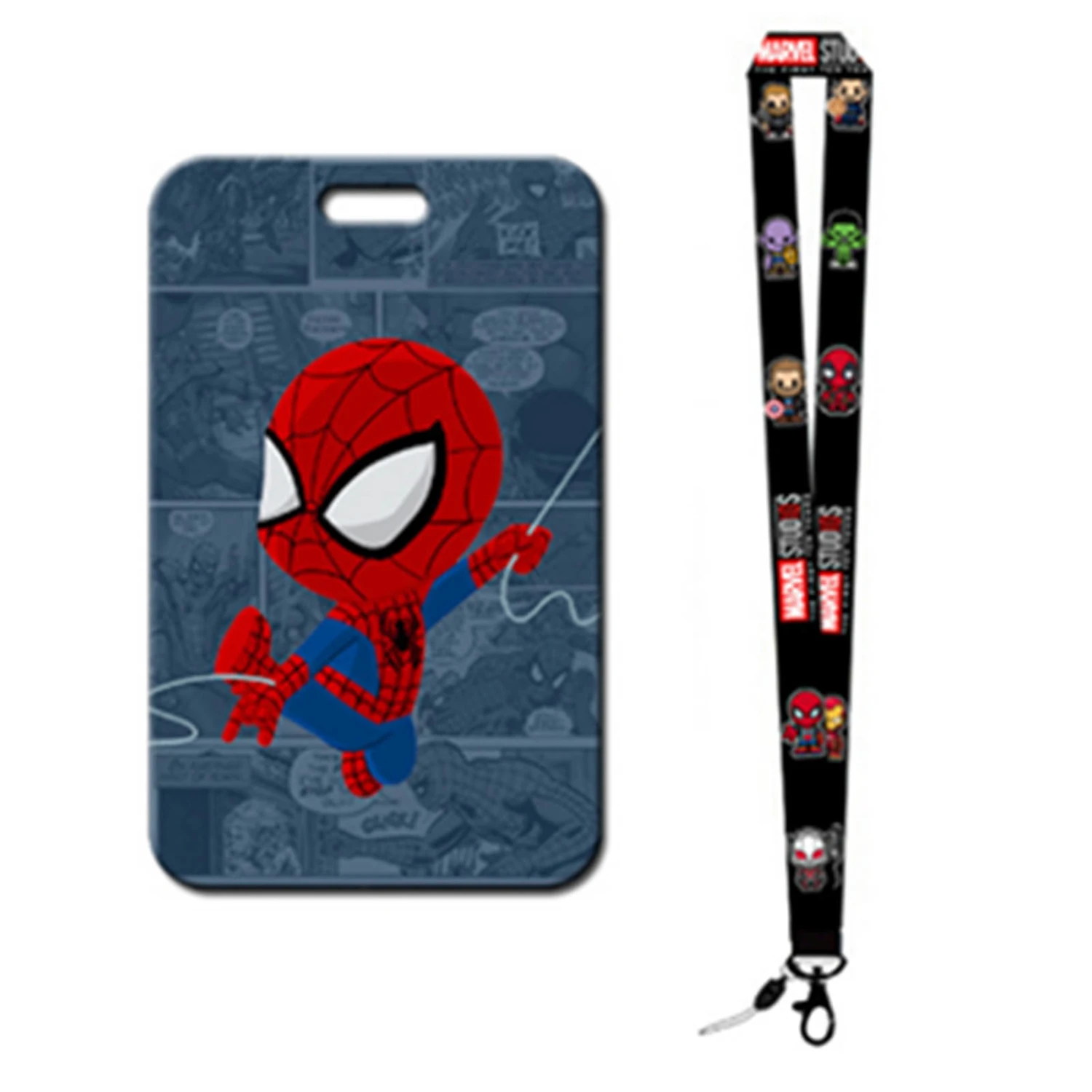 Bus Card Holder Cartoon Unique Character Exquisite Fine Workmanship School Card Holder with Lanyard Type 1