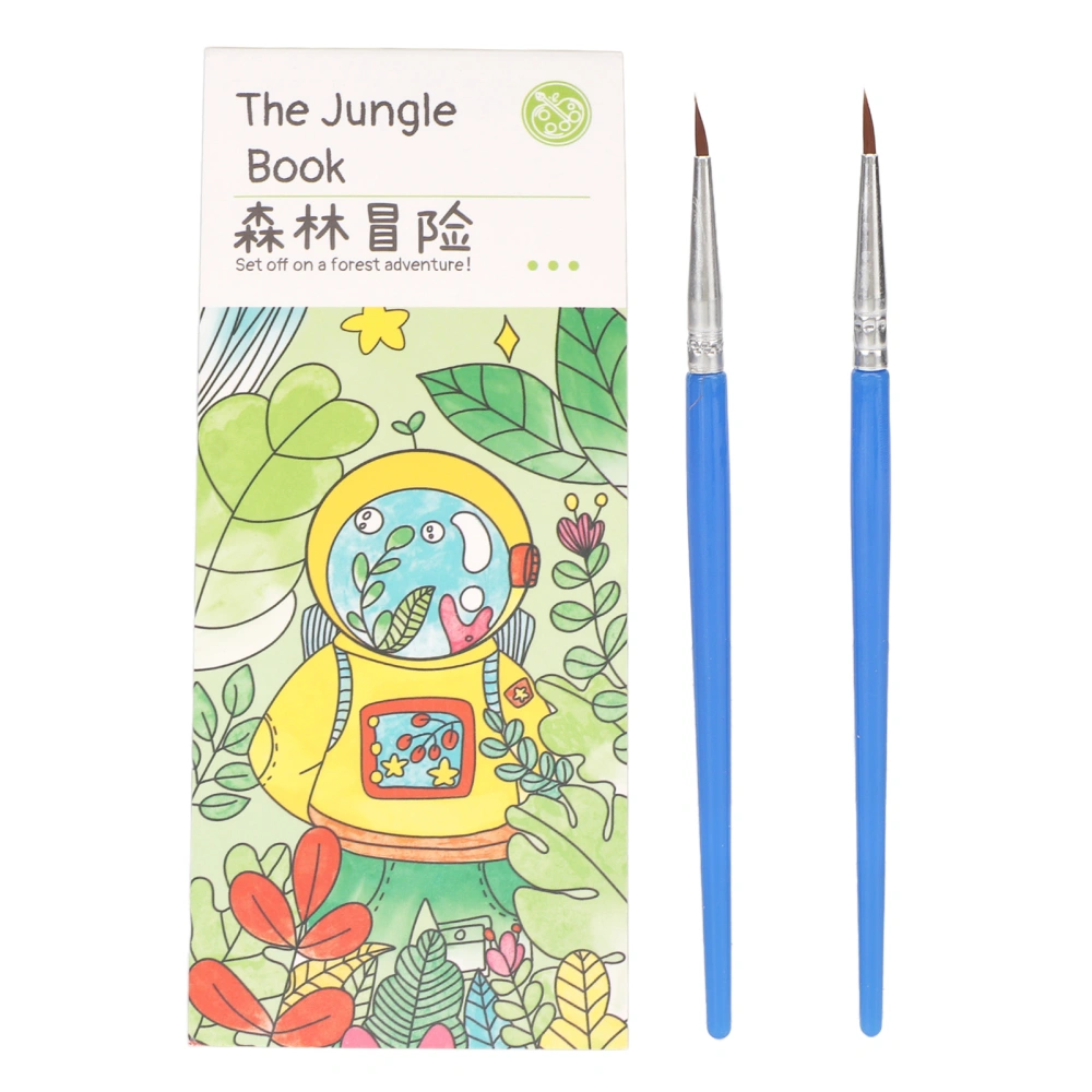 Pocket Painting Book Cartoon Theme Color Recognition Hand Eye Coordination Water Coloring Book for Kids Kindergarten Forest