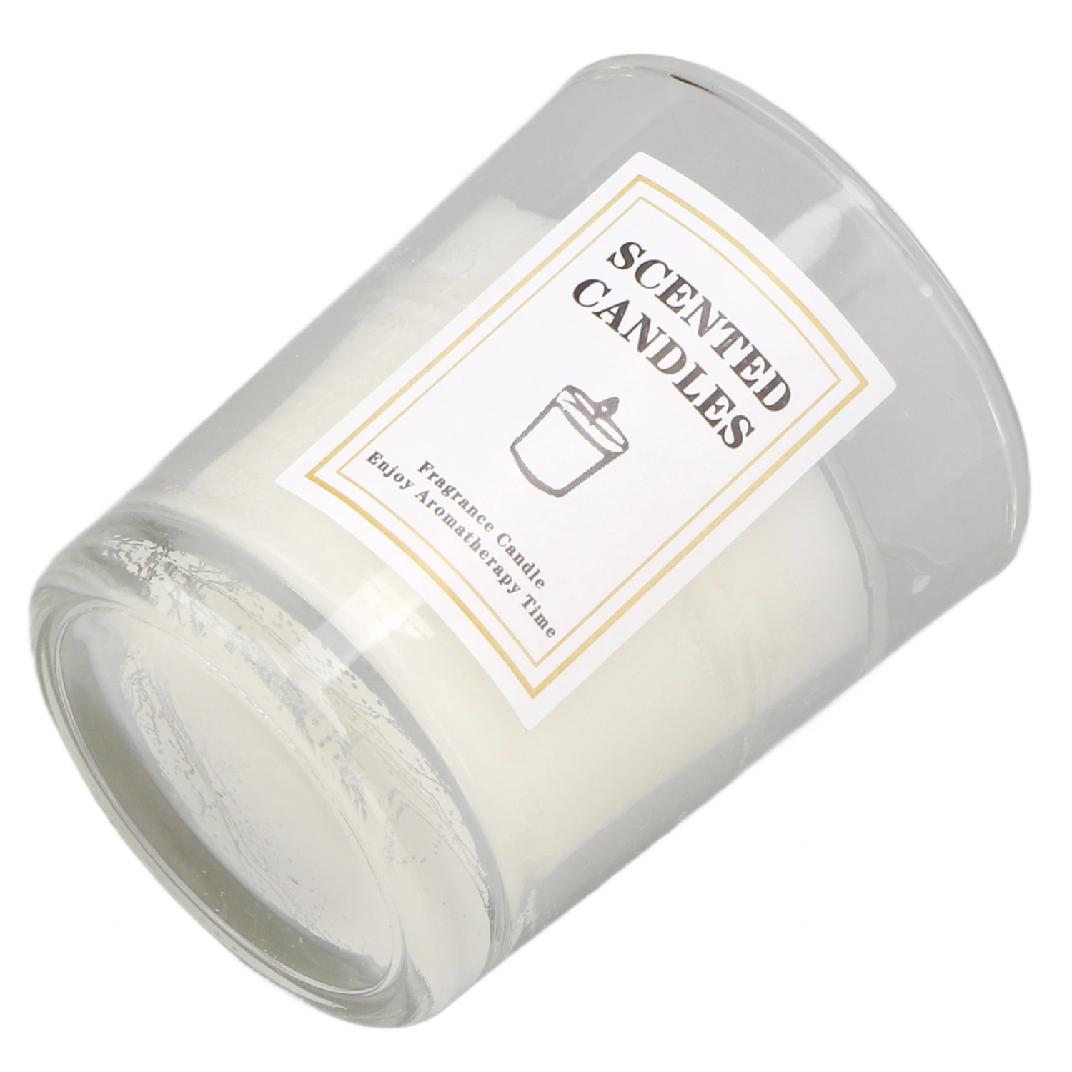 Scented Candle White Soy Wax Warm Rich Fragrance Odor Removal Elegant Soy Candle for Bedroom Office Bar