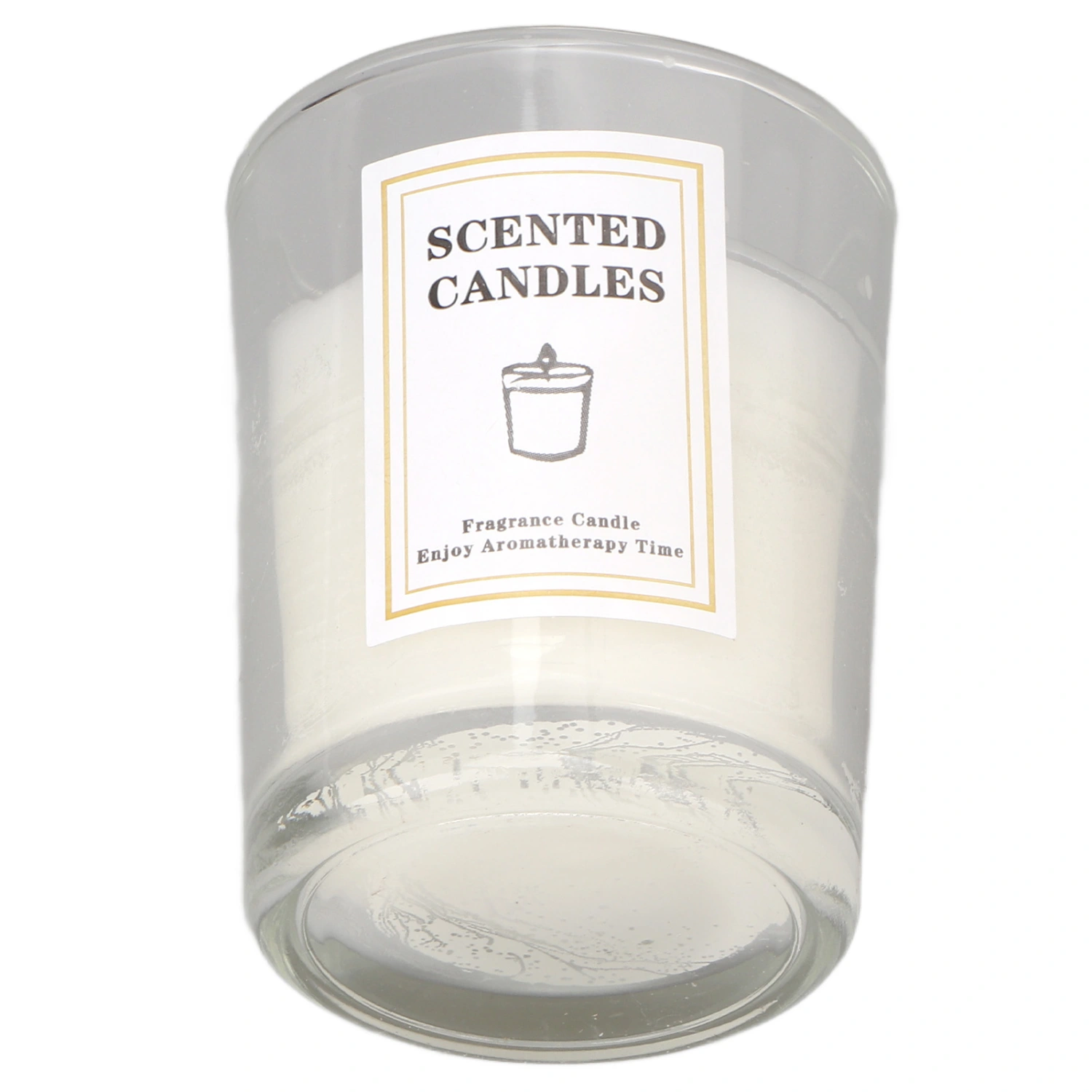 Scented Candle White Soy Wax Warm Rich Fragrance Odor Removal Elegant Soy Candle for Bedroom Office Bar