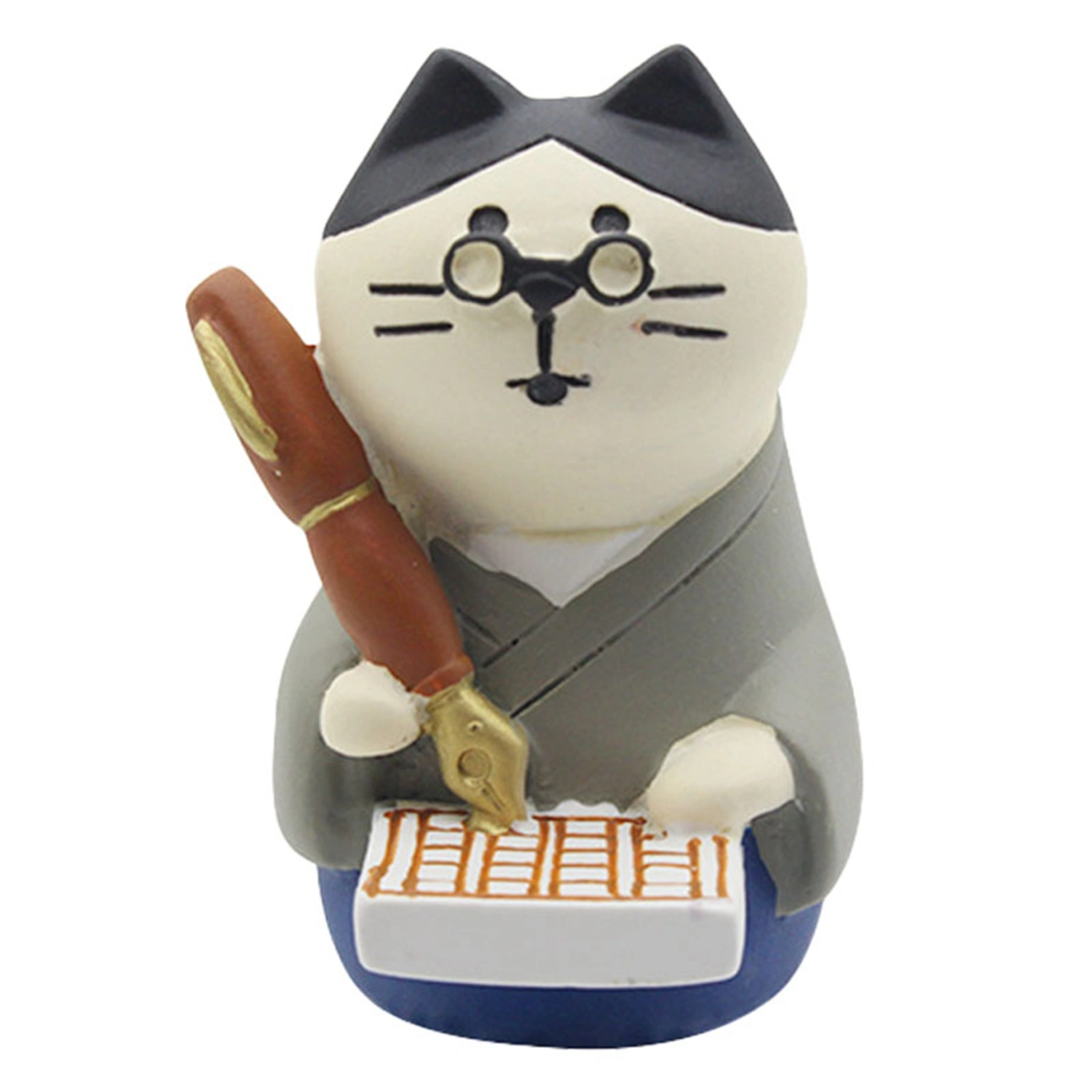 Cat Bookshelf Ornament Cute Exquisite Synthetic Resin Environmentally Friendly Animal Tabletop Statue Type 2