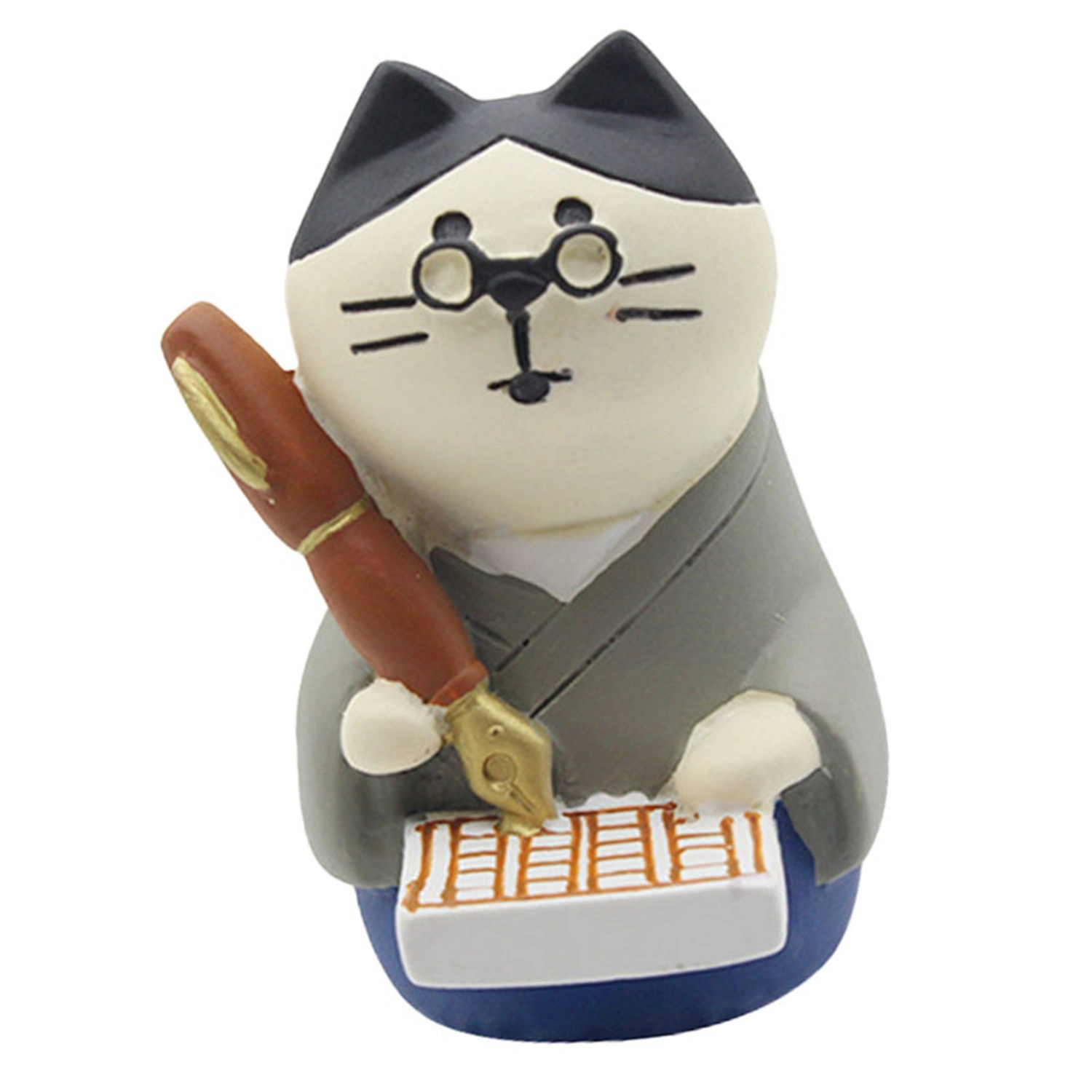 Cat Bookshelf Ornament Cute Exquisite Synthetic Resin Environmentally Friendly Animal Tabletop Statue Type 2